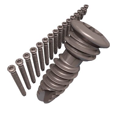 Vite in titanio bloccata Ø 3,5 mm testa torx